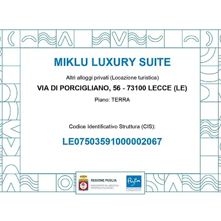Miklu Luxury Suite Lecce Exterior foto